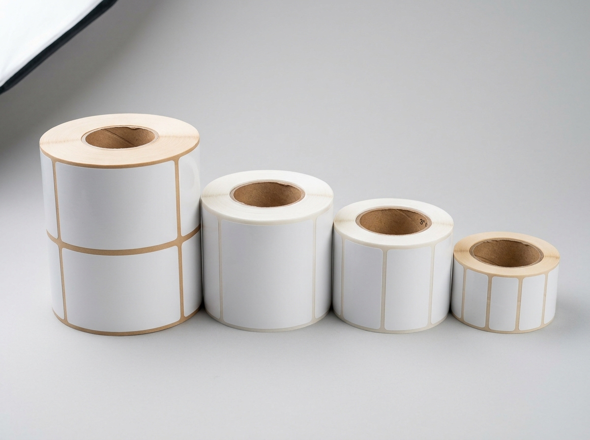 Rollos de etiquetas adhesivas de alta precisión e insumos industriales ETIGAMA